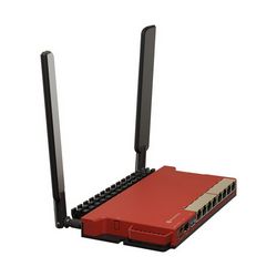 Bežični router MIKROTIK L009UiGS-2HaxD-IN (Gigabit Ethernet, jednostruki 2.4 GHz) crveni