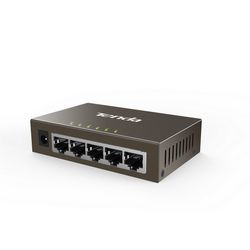Mrežni prekidač (TENDA, TEG1005D, neupravljeno, Gigabit Ethernet sivi)