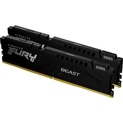 RAM memorija Kingston Fury Beast 64GB Kit (2x32GB) DDR5-5600 DIMM CL40, 1.25V