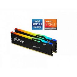 RAM memorija KINGSTON Fury Beast RGB 64GB Kit (2x32gb) DDR5-5600 DIMM, CL36, 1.25V