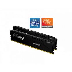RAM memorija KINGSTON Fury Beast 64GB Kit (2x32gb) DDR5-5600 DIMM CL36 AMD Expo, 1.25V