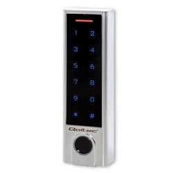 Brava s kodom QOLTEC Proteus 52449 (s čitačem otiska prsta, RFID, zvono, IP68, EM)