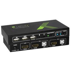 Switch KVM TECHLY IDATA KVM-HDMI2U (2x1 USB, HDMI 4Kx2K) crni