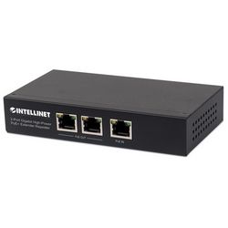 Pojačivač mrežnog signala INTELLINET 2-Port Gigabit High-Power PoE+ Extender Repeater (IEEE 802.3at/af Power over Ethernet (PoE+/PoE), metalna)