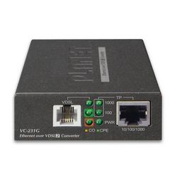 Mrežni medijski pretvarač PLANET VC-231G (1000 Mbit/s, mrežni most) crni