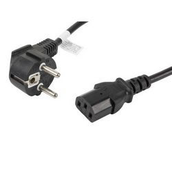 Naponski kabel Lanberg CA-C13C-11CC-0018-BK crni 1.8 m C13 spojnica CEE7/7