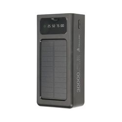 Extralink Powerbank EPB-093 30000mAh Black Solar Power bank, USB-C