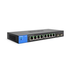 Linksys 8-Port Managed Gigabit Switch + 2 SFP Ports - crna