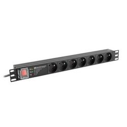 Traka za napajanje LANBERG PDU RACK 19" (1U, 16A, 7X 230V PL, 2m)