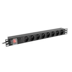 Traka za napajanje LANBERG PDU RACK 19" (1U, 16A, 8X 230V PL, 2m)