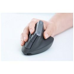 Miš LOGITECH MX VERTICAL, bežični, bluetooth, unifying, USB-C, ergonomski