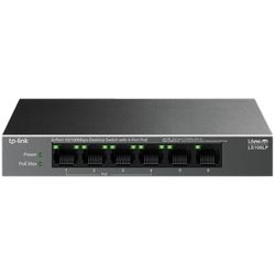 TP-LINK LS106LP 6-Port 10/100Mbps Desktop Switch with 4-Port PoE