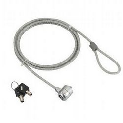Kabel za zaključavanje GEMBIRD LK-K-01 (srebrni, 1.8 m)