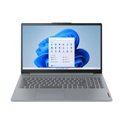 Laptop LENOVO IdeaPad Slim 3 15ABR8 (15.6" IPS, Full HD, AMD Ryzen 5 7430U, 16GB RAM, 512GB SSD, AMD Radeon Graphics, Win 11 Home, int.tipkovnica, sivi) - 82XM00J0PB