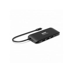 Port Designs 901913 interface hub USB 2.0 Type-C 5000 Mbit/s crna