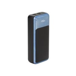 Powerbank RIVACASE (30.000 mAh, USB-C 65W, 2x we/wy USB-C PD 65W, 2x USB-A QC 3.0 22W, LCD) crna