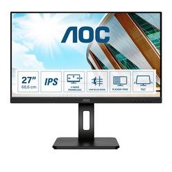 Monitor AOC Q27P2Q (LED zaslon, 68,6 cm, 2560 x 1440 piksela, Quad HD) crni