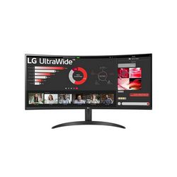 Računalni monitor LG 34WR50QC-B (crna boja, 86.4 cm (34"), UltraWide Quad HD LCD, rezolucija 3440 x 1440 piksela)