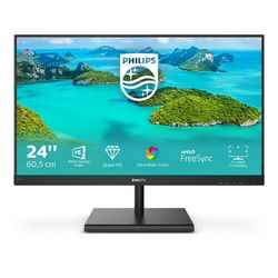 LED zaslon PHILIPS E Line 245E1S/00 (60,5 cm, 23,8", 2560 x 1440 piksela, 2K Ultra HD, LCD) crna
