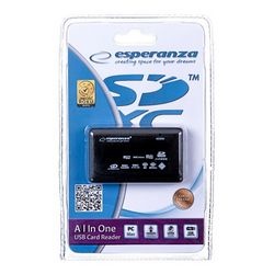 Čitač kartica ESPERANZA EA119 (USB 2.0) crni