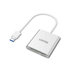 Čitač kartica UNITEK Y-9313 (USB 3.2 Gen 1 (3.1 Gen 1), srebrna)