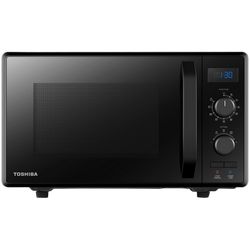 3-in-1 Microwave Oven with Grill and Combination Hob, 23 Litres, Rotating Plate with Storage, Timer, Built-in LED Lights, 900 W, Grill 1050 W, Pizza Programme, Black