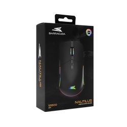 Miš BARACUDA BGM-011 NAUTILUS Crni RGB / 12.800 dpi