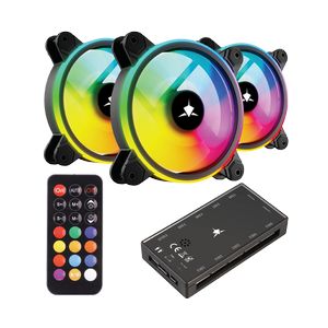 White Shark FAN GCF-S028-004 NEBULA-2 CRNI ARGB KIT