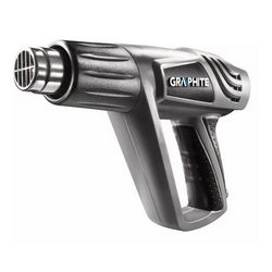 Pištolj na vrući zrak GRAPHITE 2000W (temperaturni raspon 25-600°C, s kovčegom)