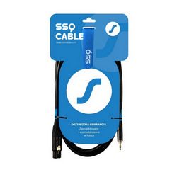 Kabel za audio prijenos SSQ XLRMi3 - XLR ženski/Jack stereo 3.5 (Sound Station Quality, crna boja)