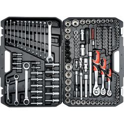 Set nasadnih ključeva Yato YT-38811 (150 komada, s produžetkom, ručkom, bitovima i nasadnim ključevima)