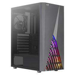 Kućište za računalo Aerocool DELTABKV1 ATX RGB prednja strana puni bočni prozor 12cm ventilator crni