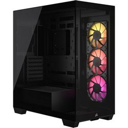 Kućište za računalo CORSAIR 3500X ARGB TGMid-Tower (ARGB osvjetljenje, crna boja)