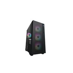 Kućište za računalo DEEPCOOL Matrexx 55 Mesh ARGB 4F Midi Tower (crna, ARGB osvjetljenje, 4 ventilatora)