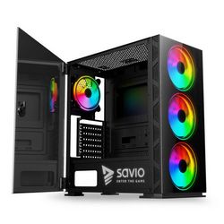 Kućište za računalo SAVIO Prime X1 Argb staklo (crno)