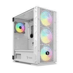 Kućište za računalo SAVIO Raptor White X1 Argb staklo/mreža (bijelo)
