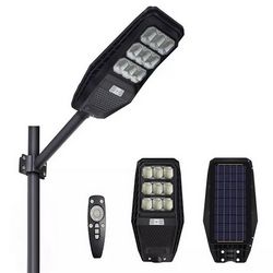 Solarna lampa PIONEER (120W, panel 10W, 12000mAh, pilot i senzor pokreta) VOLT POLSKA PIONEER 120W SOLAR LAMP + PANEL 10W + 12000mAh + PILOT and MOVEMENT SENSOR