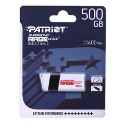 USB PATRIOT (Rage Prime, 600 MB/S, 512GB, USB 3.2, 8K IOPS)