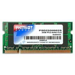 Memorijski modul PATRIOT MEMORY DDR2 2GB CL5 PC2-6400 (800MHz) SODIMM (2GB, DDR2, 800MHz)