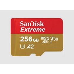 Memorijska kartica SanDisk Extreme 256 GB (MicroSDXC UHS-I klasa 10)