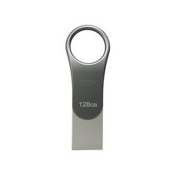 Pendrive USB Flash Drive Silicon Power Mobile C80 128 GB USB Type-A / USB Type-C 3.0 (3.1 Gen 1, titanij)