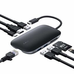 Sučelje AUKEY CB-C71 interface hub (5000 Mbit/s) crno