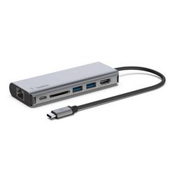 Docking stanica za laptop Belkin AVC008BTSGY (USB 3.2 Gen 1, Type-C crno-siva)