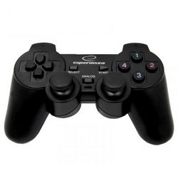 Kontroler Esperanza Warrior EG102 (USB 2.0 Gamepad analogni / digitalni PC, Playstation 3 crni) 
