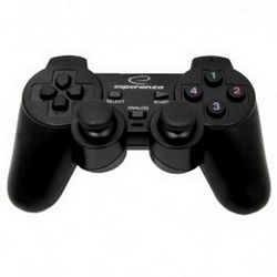 Kontroler ESPERANZA EG106 (gaming, PC, Playstation 2, Playstation 3, analogni/digitalni, USB 2.0) crni