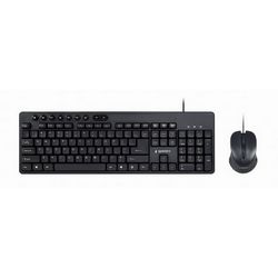 Tipkovnica GEMBIRD KBS-UM-04 s mišem (USB, QWERTY, US engleski) crna