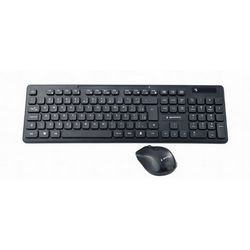 Tipkovnica GEMBIRD KBS-WCH-03 s mišem (RF bežična + USB, QWERTY, engleski crna)