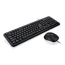 Tipkovnica iBox OFFICE KIT II (s mišem, USB, QWERTY, engleski crna)