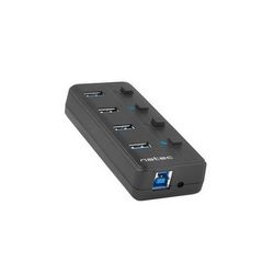 USB hub NATEC Mantis 2 (USB 3.0, 4-port, s prekidačem i napajanjem)