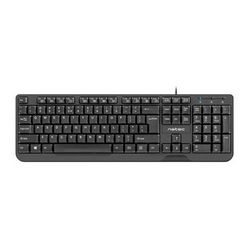 Tipkovnica NATEC Pastrmka (Slim, USB, američki izgled crni)